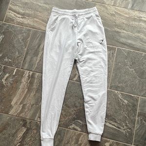 White Gym Shark Joggers